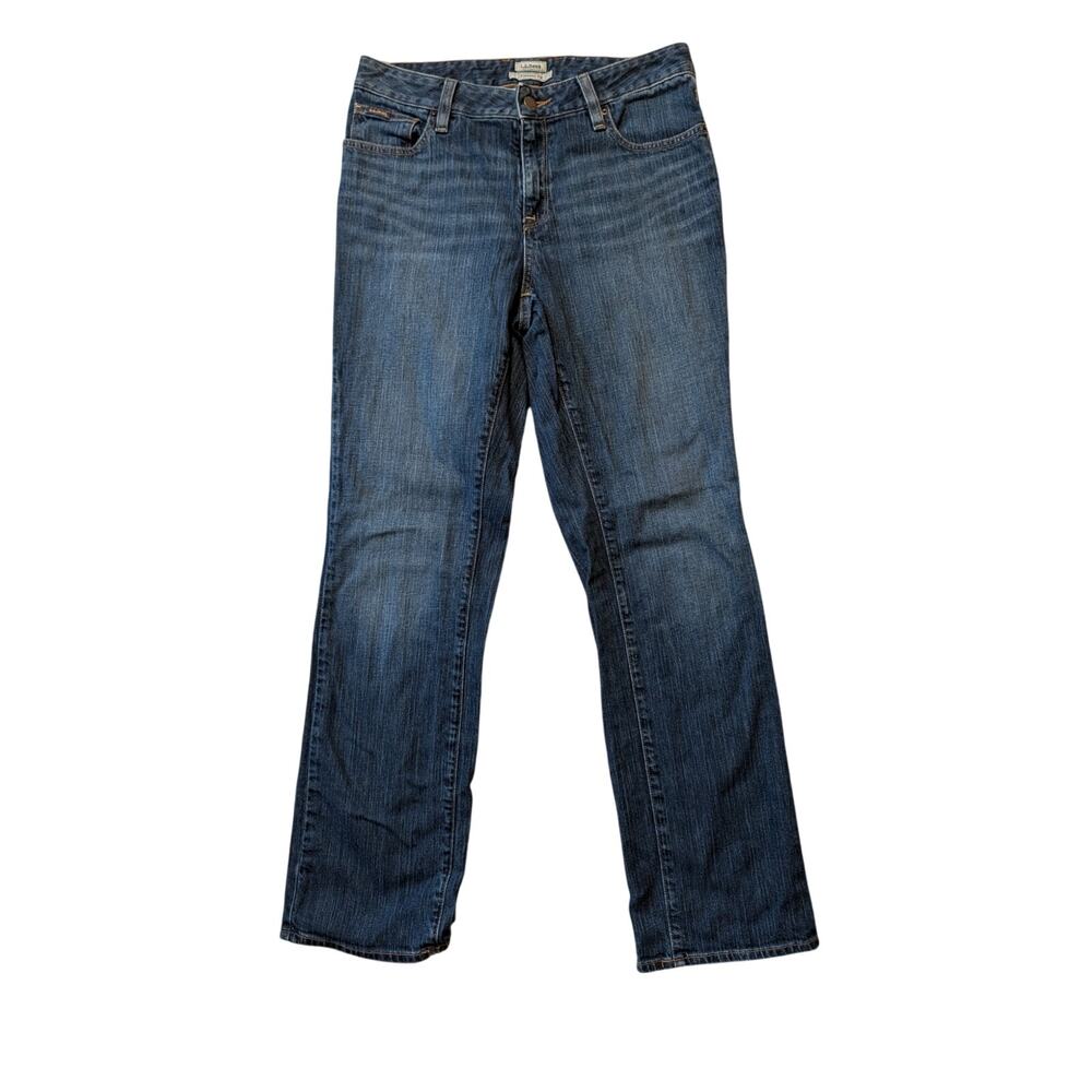 L.L. Bean Womens Size 6 Reg Favorite Fit Medium Wash Straight Leg Denim Jeans